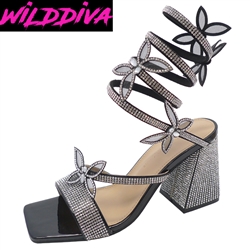 *SOLD OUT*ADAMS-07 WHOLESALE WOMEN'S SLINKY STYLE BUTTERFLY HEEL SANDALS