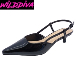 AURA-13 WHOLESALE WOMEN'S LOW KITTEN HEEL PUMPS