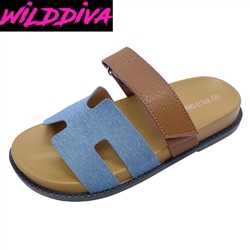 AYO-02 WHOLESALE WOMEN'S FOOTBED SANDALS