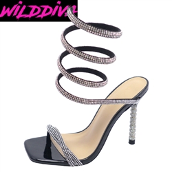 FLAIR-07 WHOLESALE WOMEN'S HIGH HEEL SLINKY SANDALS