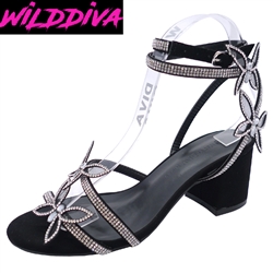 LARINA-209 WHOLESALE WOMEN'S BUTTERFLY LOW HEEL SANDALS