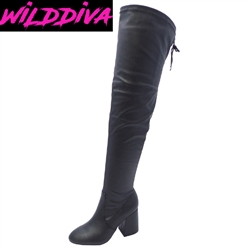 LONDON-03 WHOLESALE WOMEN'S OVER THE KNEE BOOTS (PU)