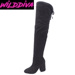 LONDON-03 WHOLESALE WOMEN'S OVER THE KNEE BOOTS (SUEDE)