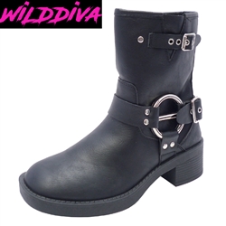 MACEO-01 WHOLESALE WOMEN'S BIKER STYLE BOOTS