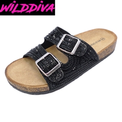 MICHIKO-103 WHOLESALE WOMEN'S FOOTBED SANDALS