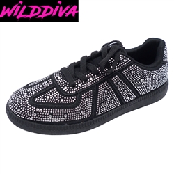 REGGAE-01 WOMEN'S CASUAL RHINESTONE SNEAKERS