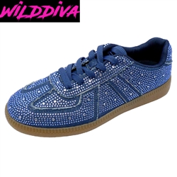 REGGAE-01 WOMEN'S CASUAL RHINESTONE SNEAKERS