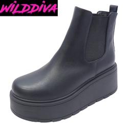 ROCKER-03 WHOLESALE WOMEN'S PLATFORM CHELSEA BOOTS