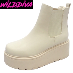 ROCKER-03 WHOLESALE WOMEN'S PLATFORM CHELSEA BOOTS