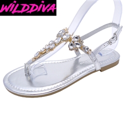 SANDIEGO-04 WHOLESALE WOMEN'S FLAT SANDALS