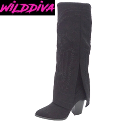 WADE-04 WHOLESALE WOMEN'S CUFFED WINTER BOOTS (SUEDE)