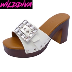 WEEL-01 WHOLESALE WOMEN'S HIGH HEEL CLOG SANDALS